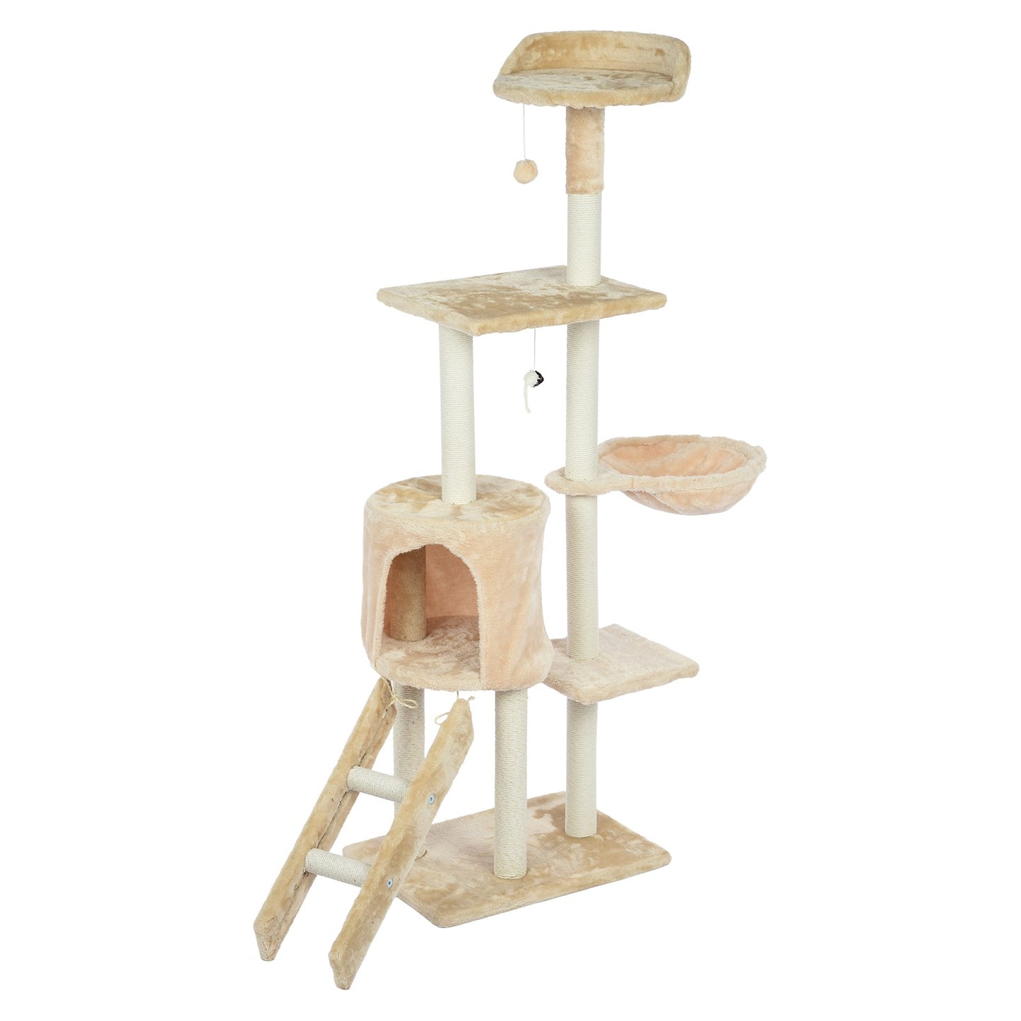 Cat Tower Kittens Pet Play House Cat Activity Tree Condo Scratching Sisal Post