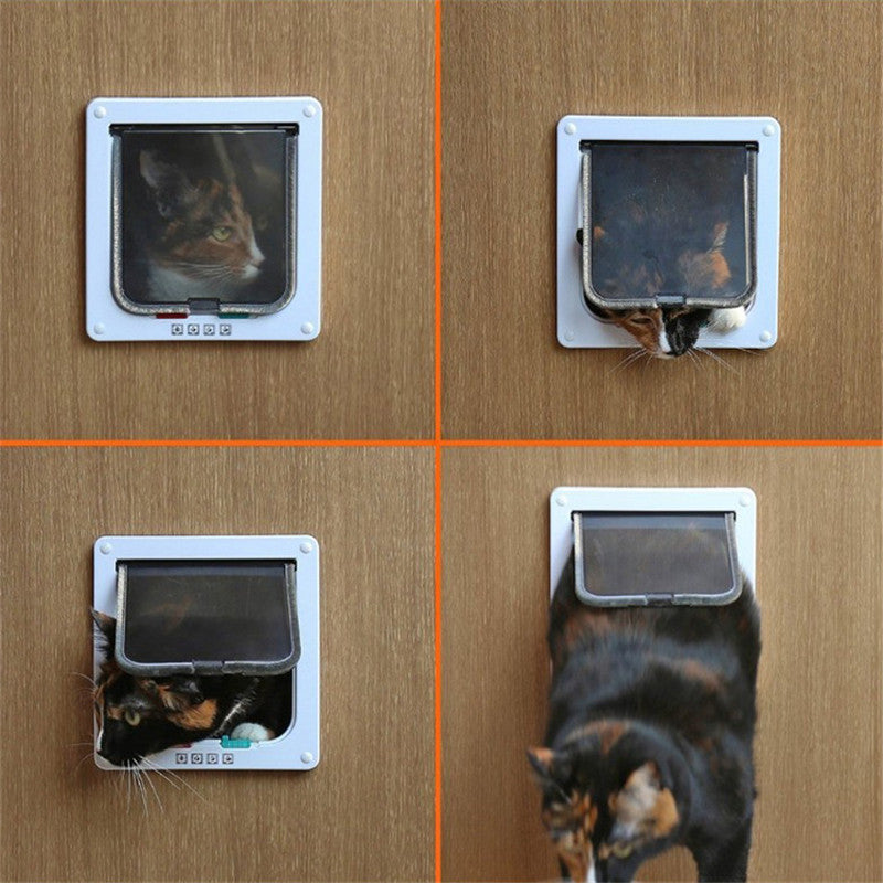 Can Control The Direction Of The Cat Door Opening And Multi-size Pets