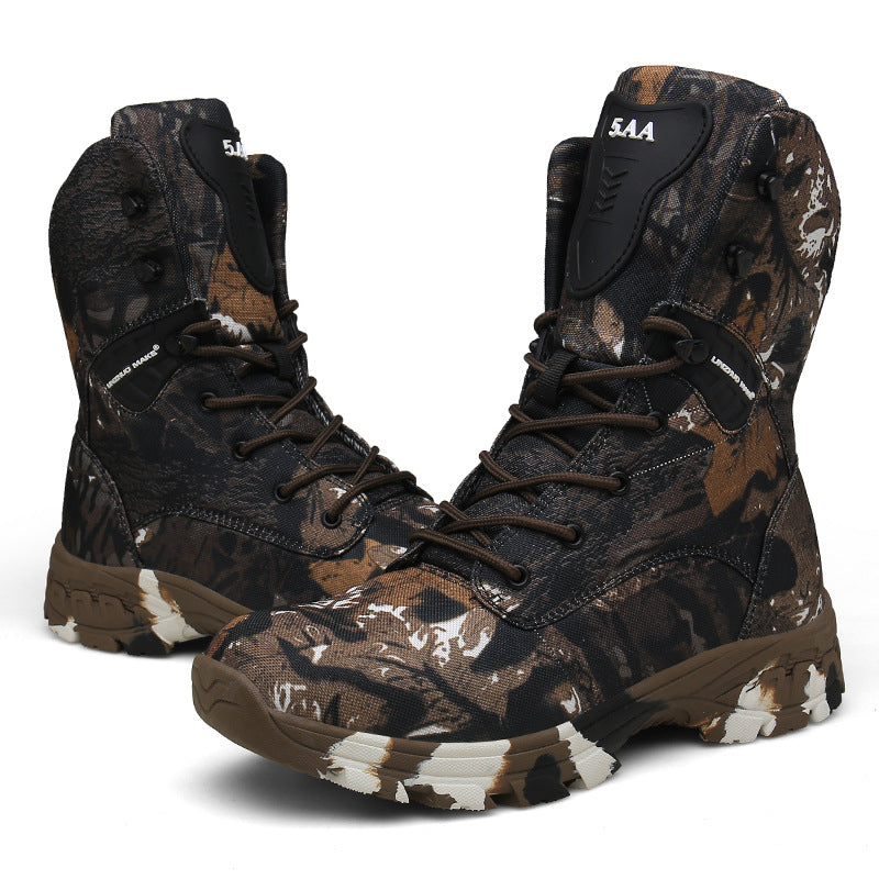 High-top Tactical Boots Men's Snow Boots Hiking Training Shoes