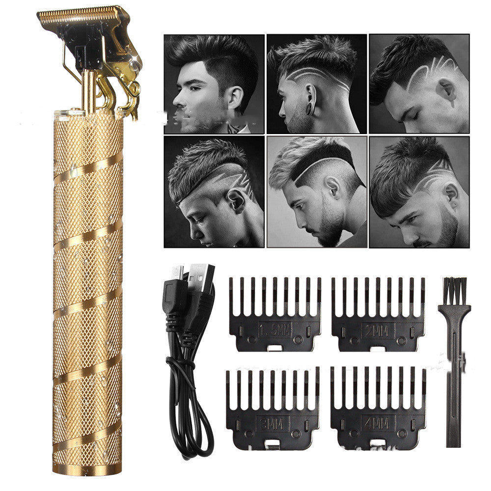 Mens Hair Clipper Set With Oil Clippers