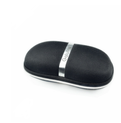 Silver white strip aluminum hook sunglasses case