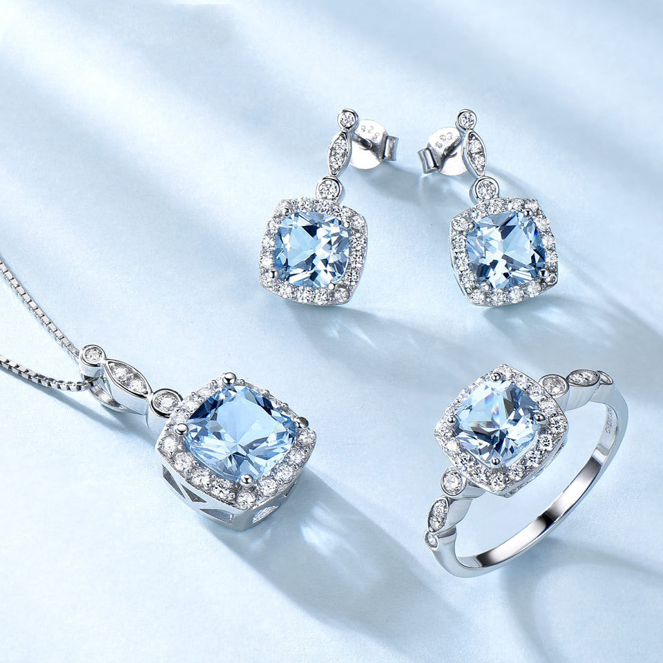 Blue Topaz jewelry set