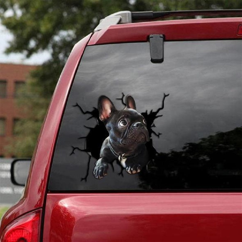 Animal Wall All Kinds Puppy Creative Broken Hole Car Window Electrostatic Stickers