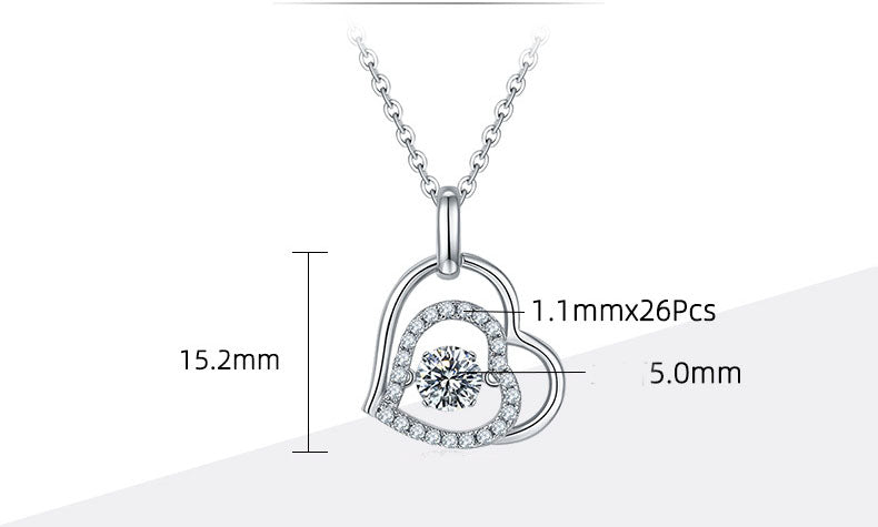 Fashionable And Smart 0.5 Carat Moissanite Necklace