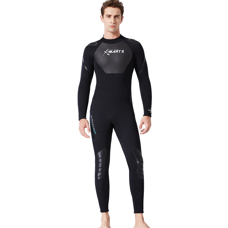 1.5MM One-piece Warm And Cold Long-sleeved Snorkeling Surfing Sunscreen Jellyfish Swimsuit