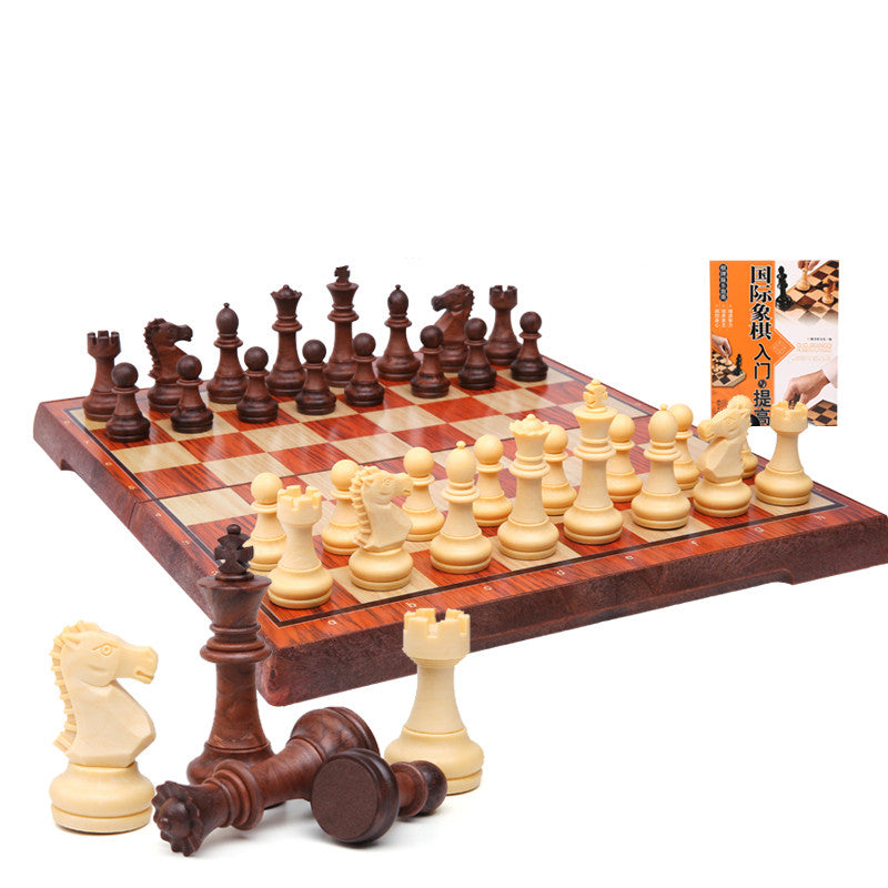 Chess Magnetic Chess Pieces Adult High-end Chessboard Imitation Solid Wood Children's Student Primer