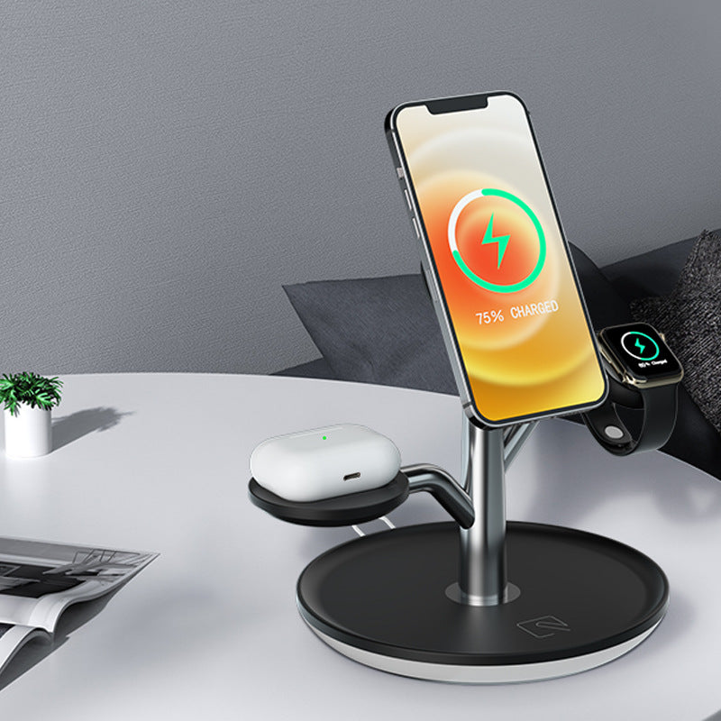 Multifunctional Mobile Phone Magnetic Suction Wireless Charger Bracket