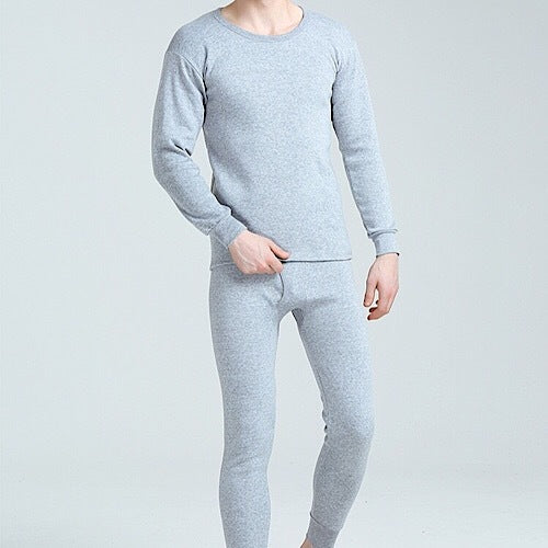 Men's thick and velvet thermal underwear suit