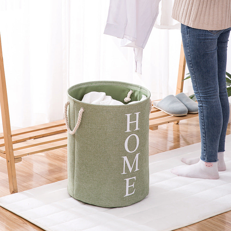 New Dirty Clothes Hamper Cotton And Linen Storage Bucket