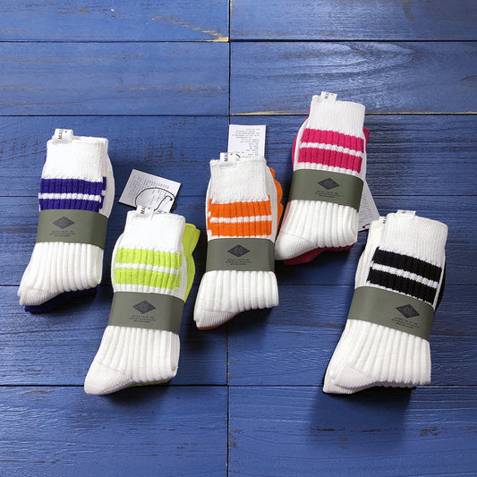 Men's Mid-length Striped All-match Wool Socks