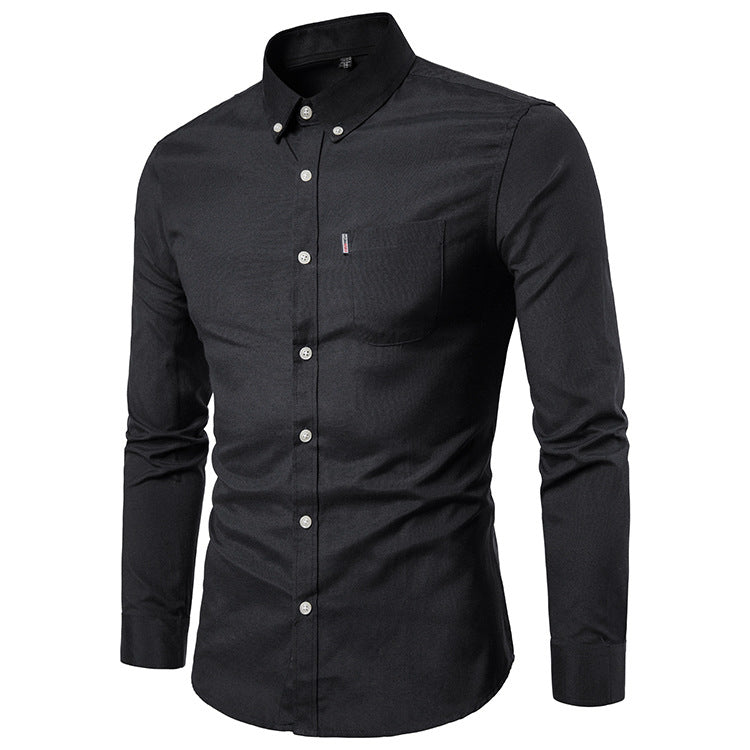 New Autumn And Winter Plus Size Oxford Shirt Men's Shirt