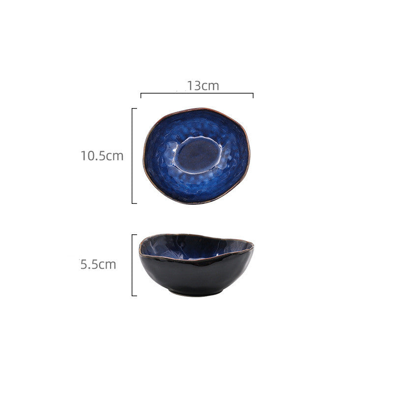 European style ceramic deep bowl irregular bowl
