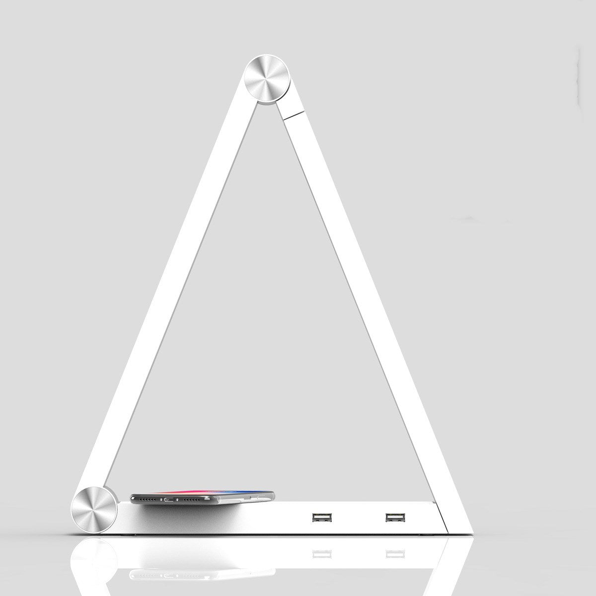 LED Triangle Table Lamp Wireless Charging Led Desk Lamps Rechargeable Table Lamps Smart Home Desk Art Light EU US UK Standard