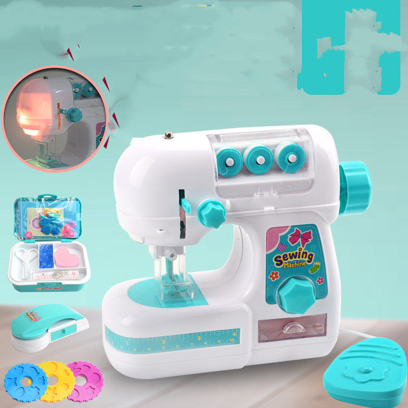 Girl Electric Sewing Machine Small Home Appliance Toy