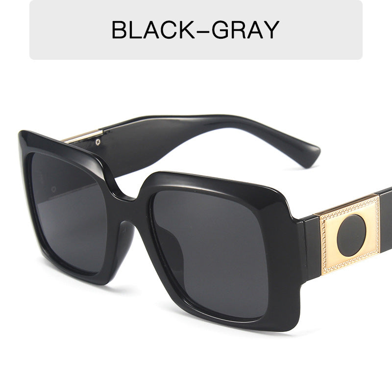 New European And American Square Jelly Sunglasses