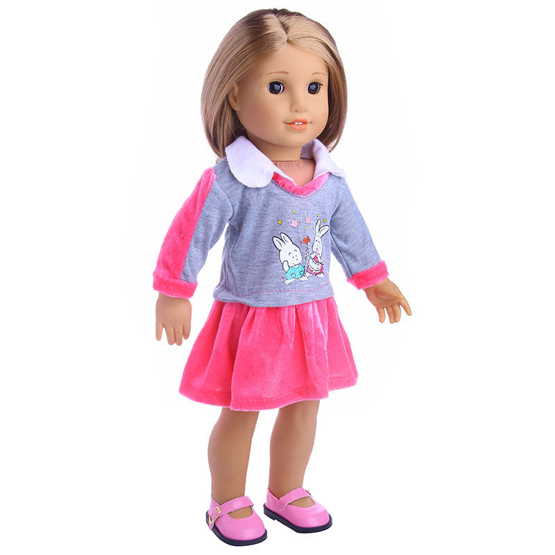 18 Inch American Girl Doll Clothes Rabbit Skirt Suit