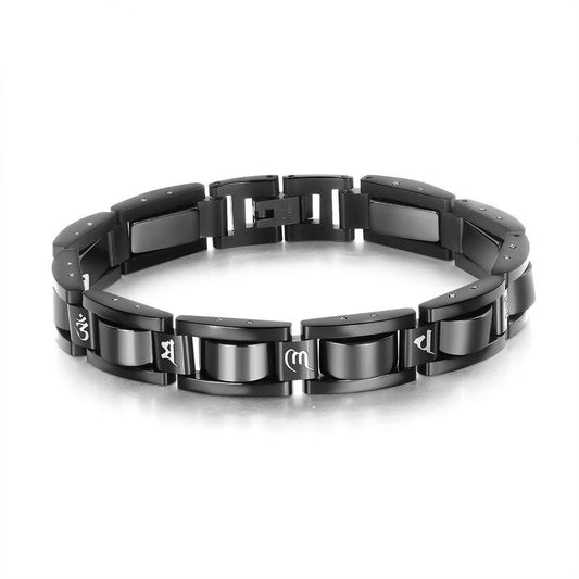 Fashion Titanium Steel Magnet Men's Bracelet