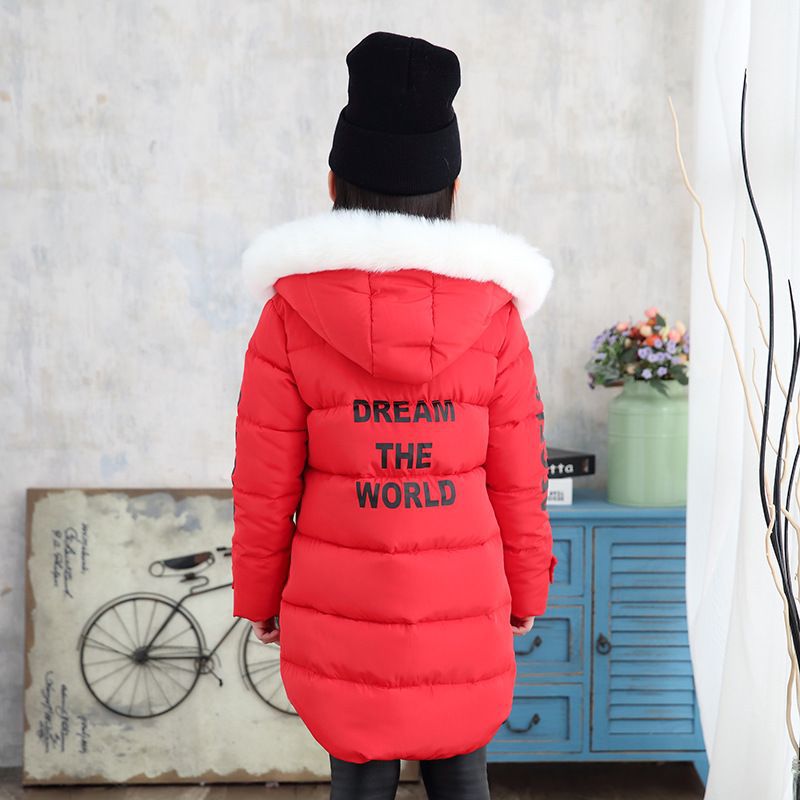 Winter Jacket With Big Kids Letters Printing