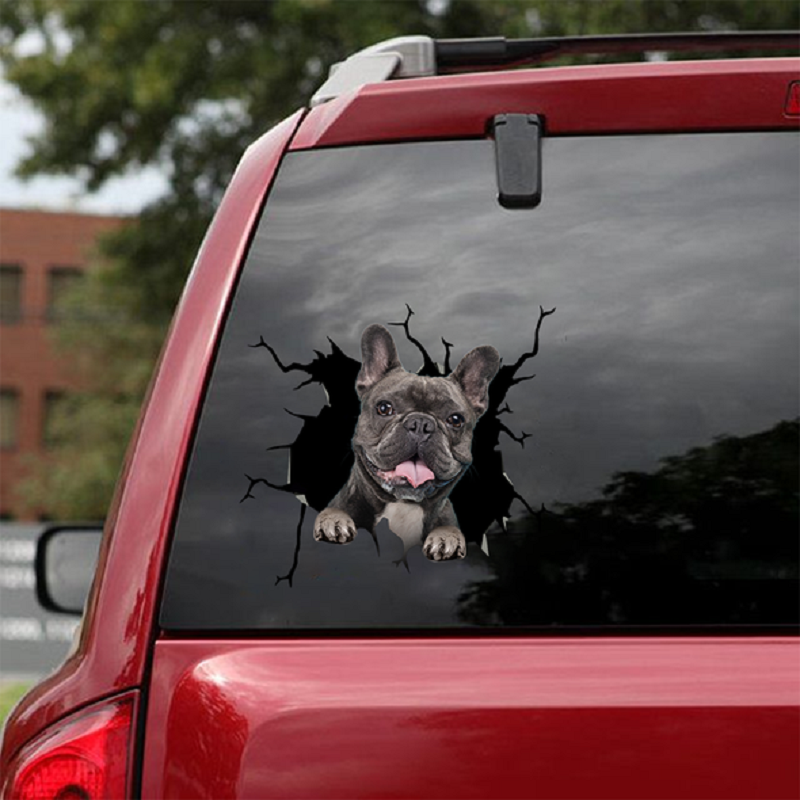 Animal Wall All Kinds Puppy Creative Broken Hole Car Window Electrostatic Stickers