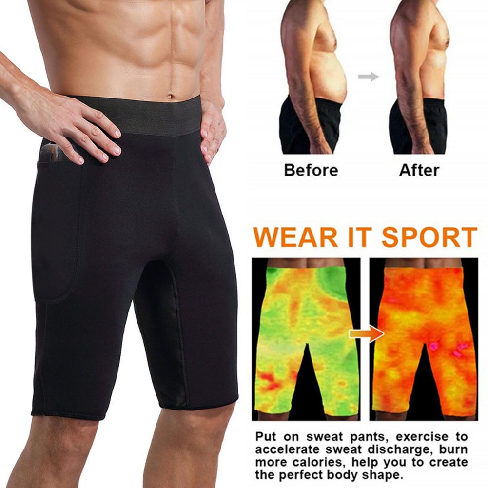 Five Pants Wicking Slimming Shaping Pants Sweating Fat Burning Slim Yoga Shorts SCR High Elastic Sponge Soft