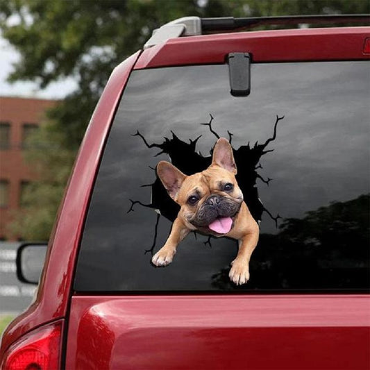 Animal Wall All Kinds Puppy Creative Broken Hole Car Window Electrostatic Stickers