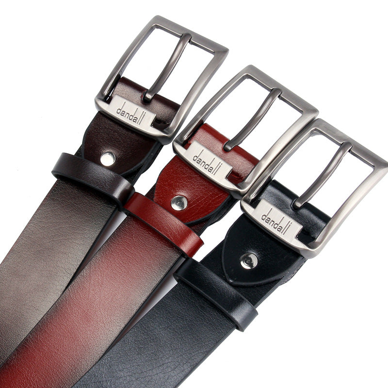 Antique Pin Buckle Men's Leather Belt Casual Men's Belt
