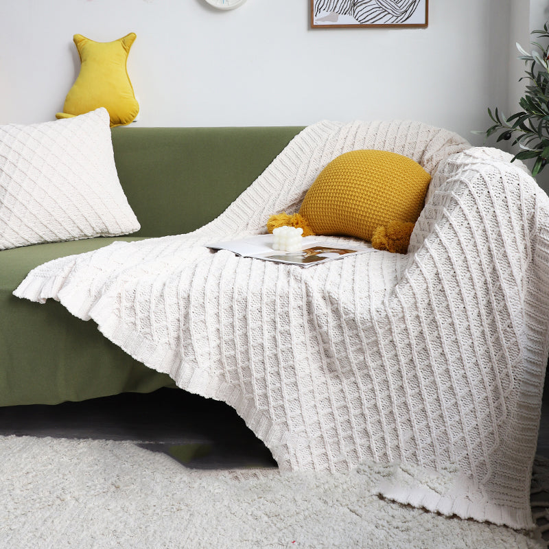 Household Simple Thickened Soft Chenille Knitted Blanket