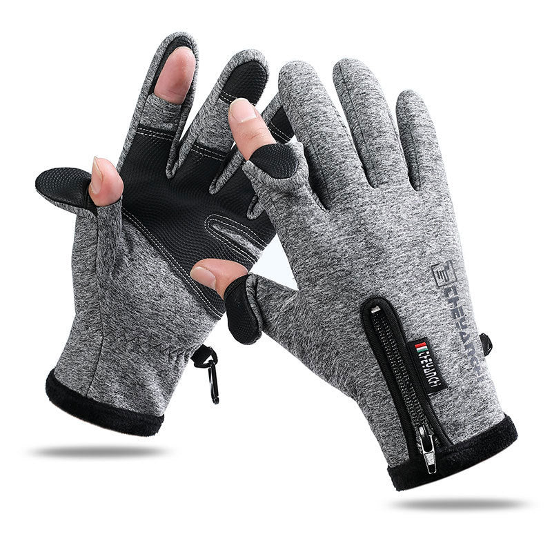 Warm And Waterproof Sports & Velvet Mountaineering Ski Gloves