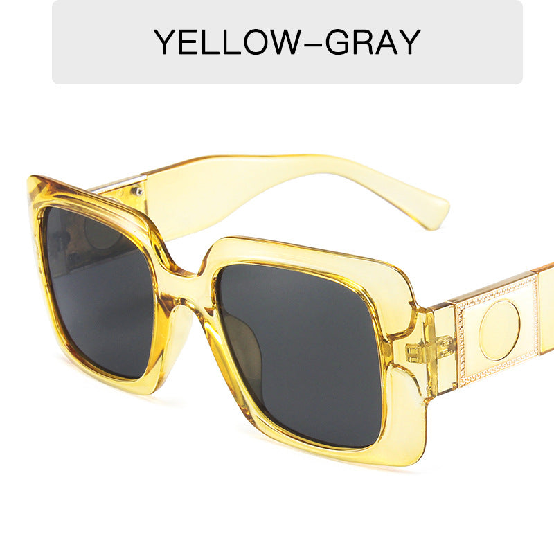 New European And American Square Jelly Sunglasses