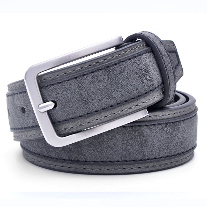 New Men's Pu Leather Pin Buckle Belt Casual