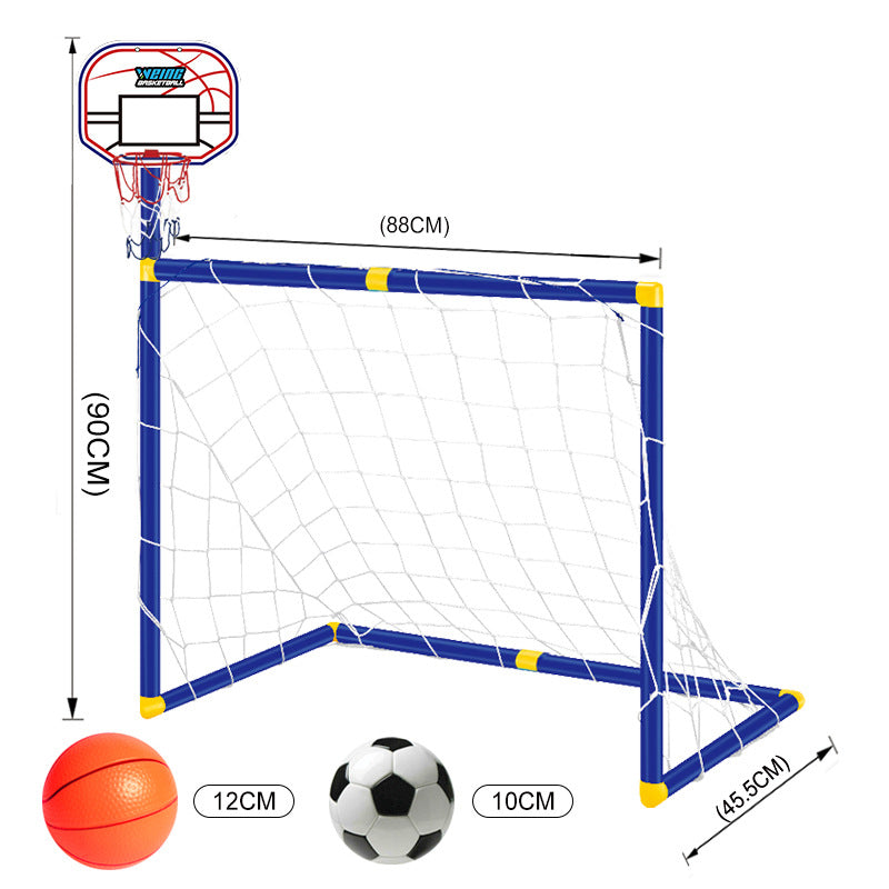 Folding Mini Football Soccer Ball Goal Post Net