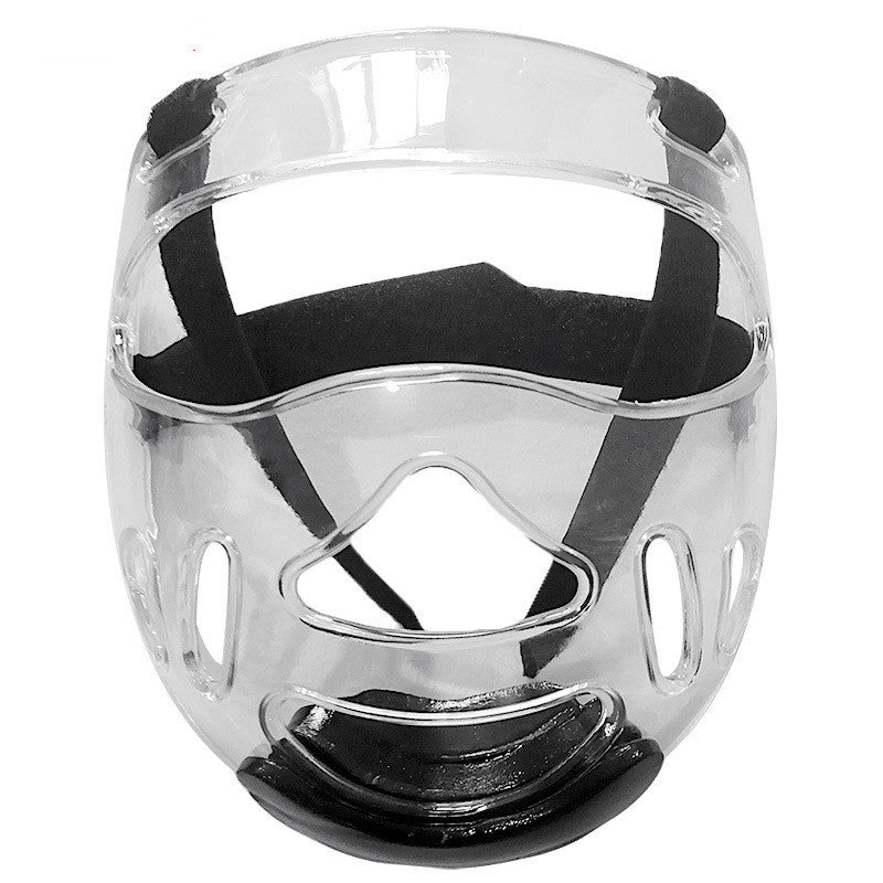 Transparent Removable Taekwondo Protective Belt Hole Helmet