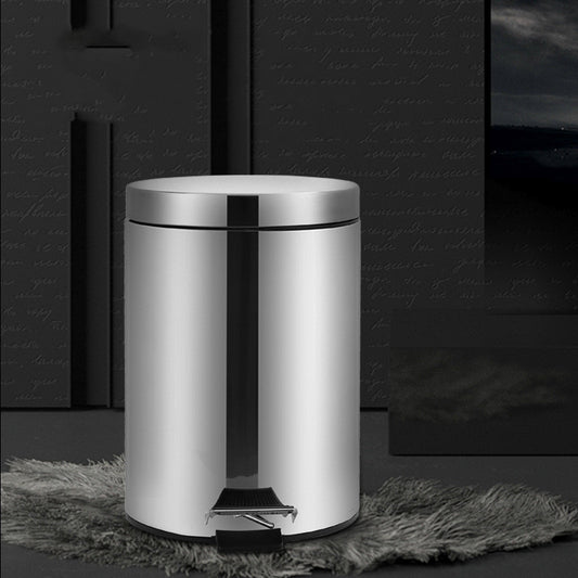 Household Fashion Personality Stainless Steel Trash Can