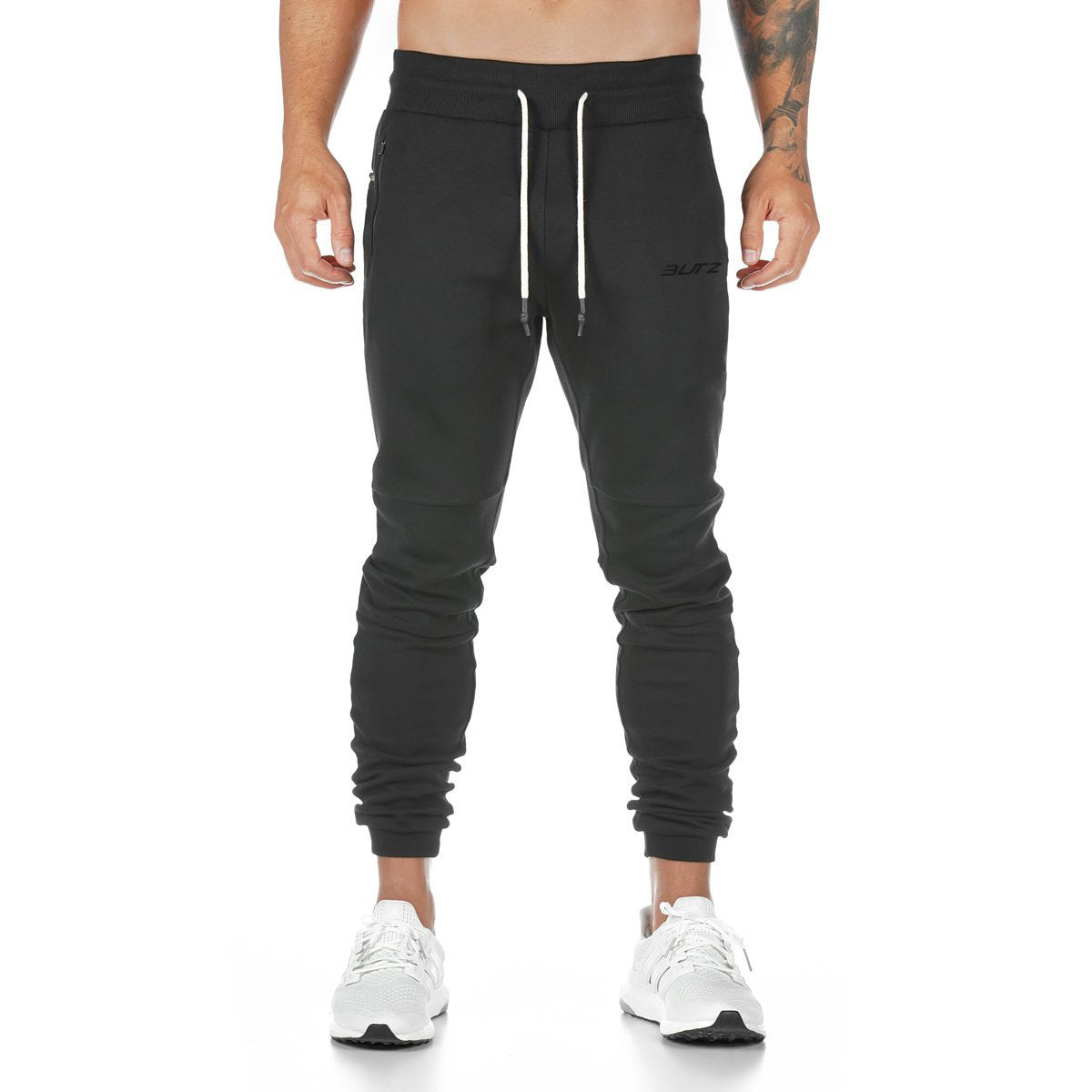 Mens solid color fitness trousers