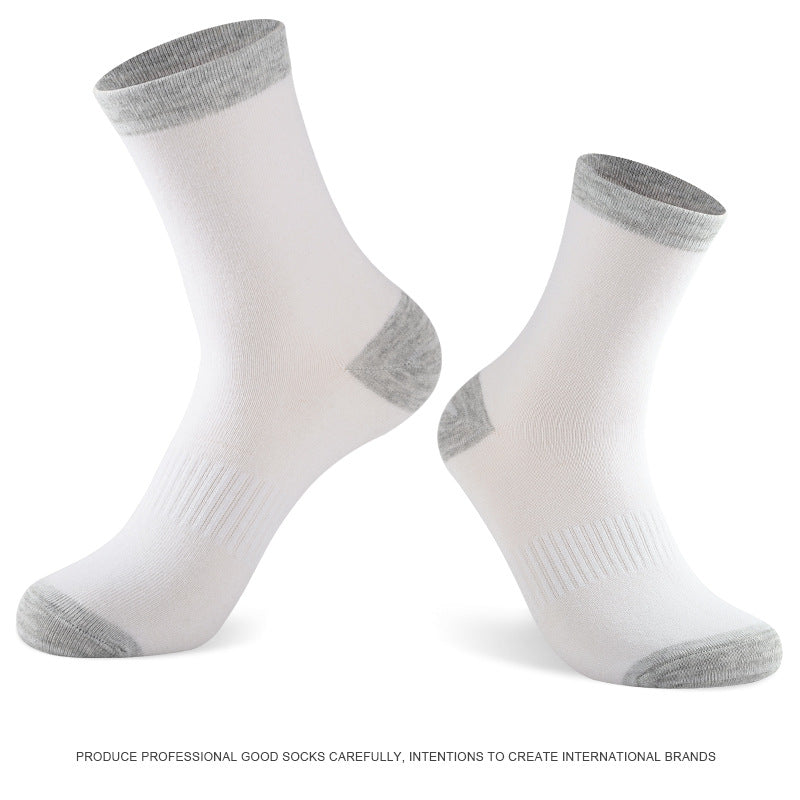 Men's Sweat-absorbent Cotton Socks For Running In Autumn And Winter