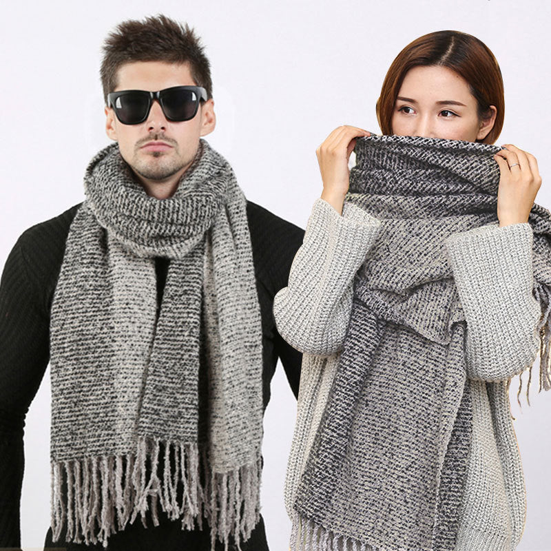 College Style Couple Circle Yarn Scarf Trend