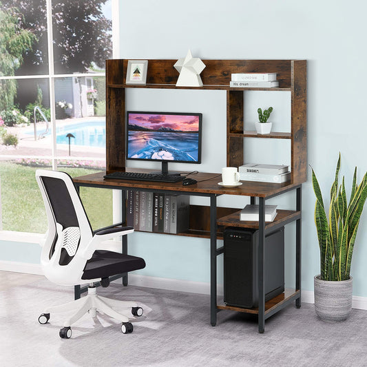 Storage Frame Home Office Computer Desk Study Writing Desk Workstation