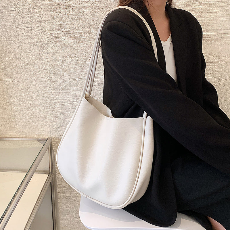 Big Soft PU Leather Bucket Shoulder Bag For Women Luxury Designer Handbags And Purses 2022 Luxury Trend Fashion Brand Totes