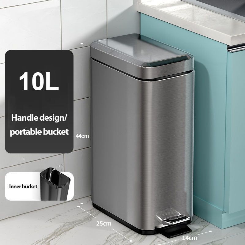 Stainless Steel Trash Can For Household Use