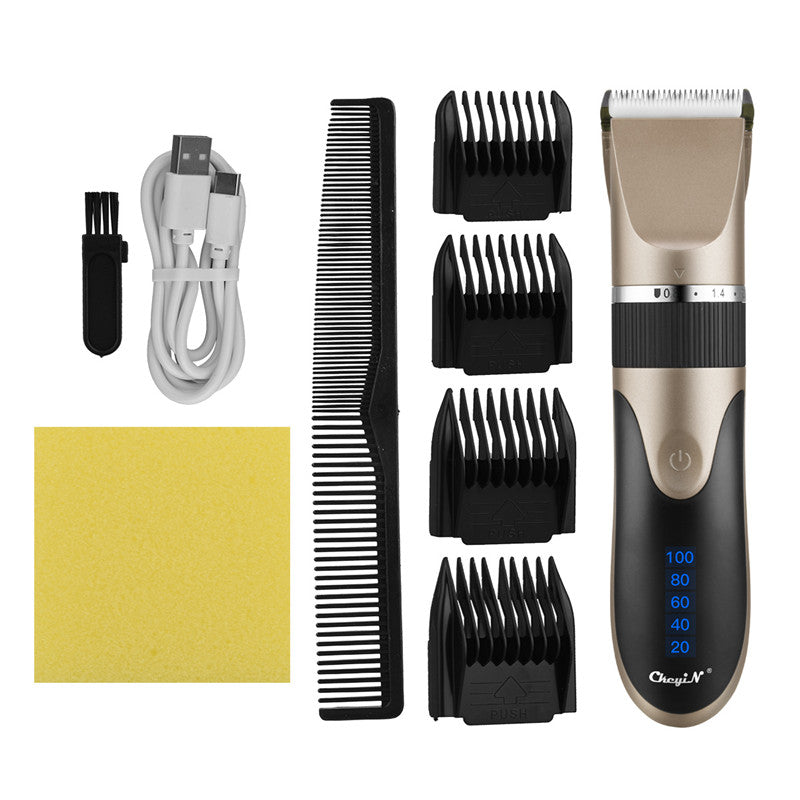 Household Electric Digital Display Hair Electric Hair Clipper