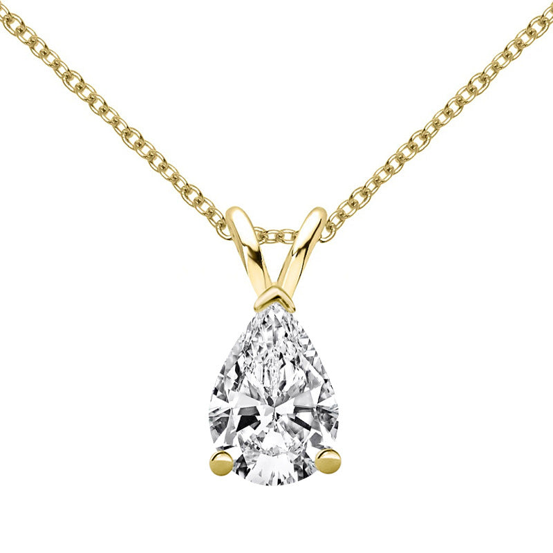 Fashionable Simple 1.5 Carat Moissanite Pendant Necklace