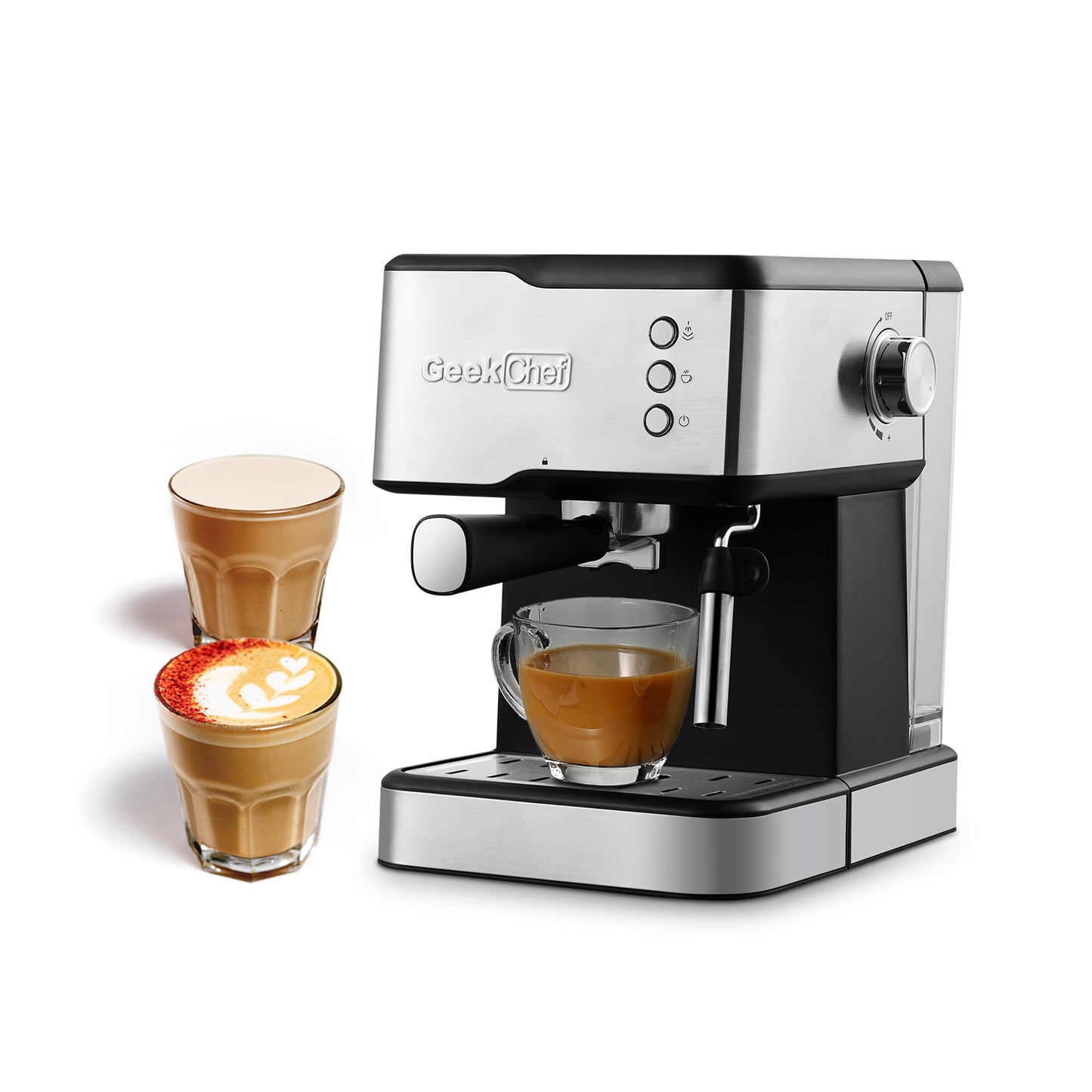 20 Bar Espresso Machine, 950W Removable Foaming Nozzle, 1.5L Removable Clear Reservoir Coffee Machine For Espresso, Cappuccino, Latte, Macchiato, For Home Barista, Banned Amazon