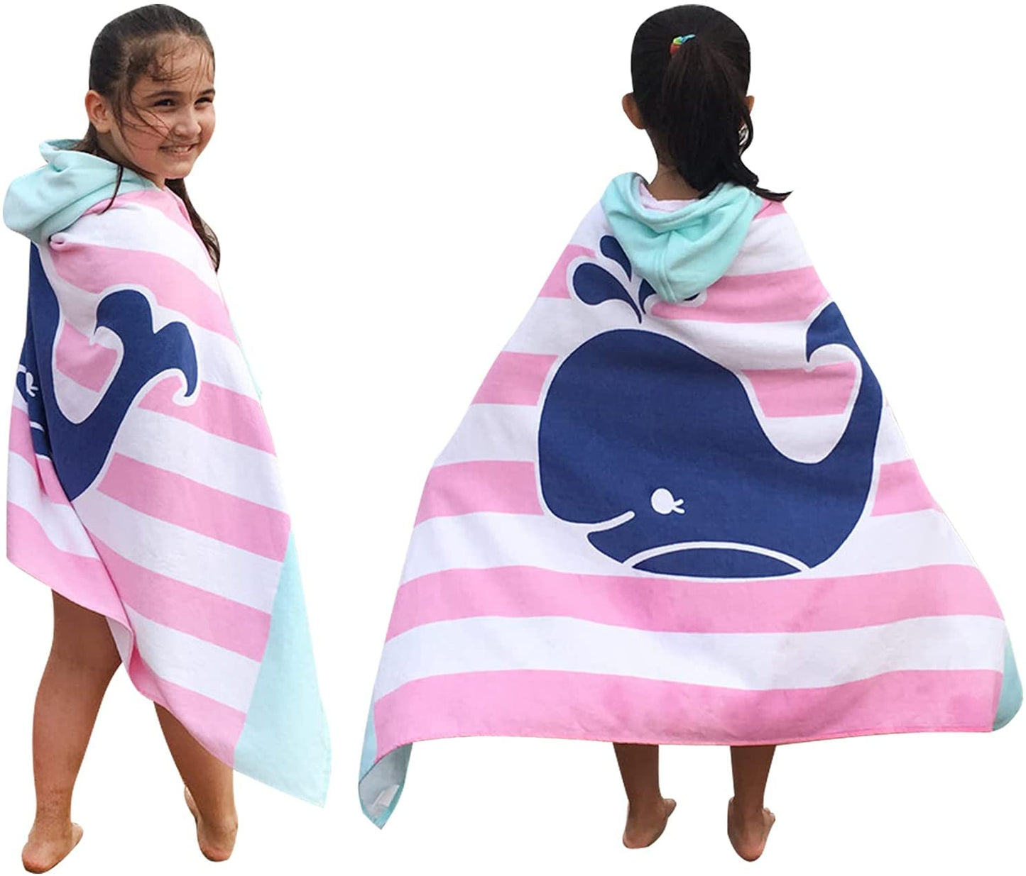 99DIY Custom Beach Bath Towel With Hood For Kids Toddlers Boys Girls Super Soft Absorbent Cotton For Bath Pool Beach Swim Coverups Bathrobe Made In China